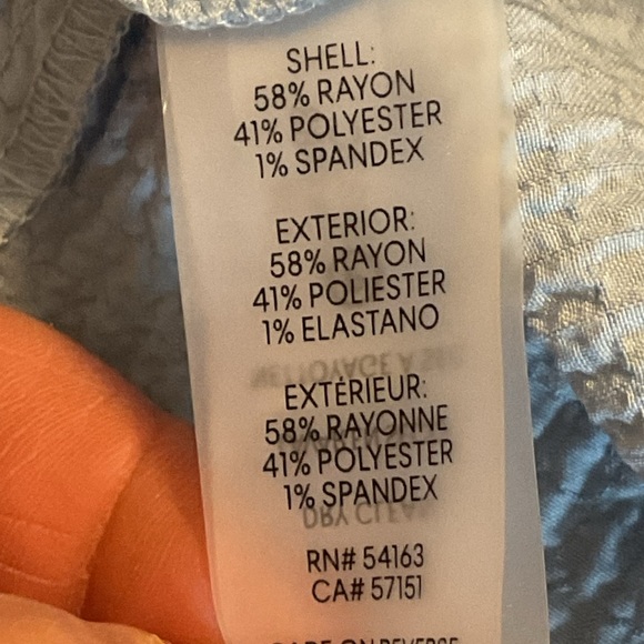 NEW Calvin Klein Blue Smocked & Tiered Sleeveless Dress. - Picture 13 of 14